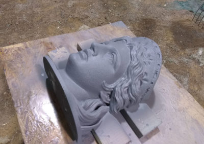 Libertá 3D printed bust primed